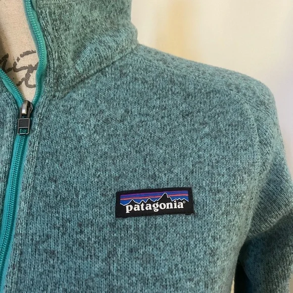 Patagonia Women's Better Sweater 1/4-Zip Teal Green Fleece. Size: Medium. - Picture 5 of 11